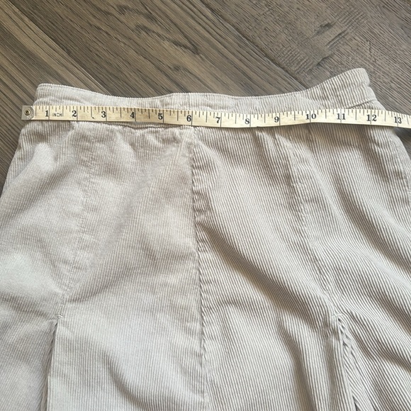 BDG | Urban Outfitters Grey Corduroy Pleated Skater Skirt Size Small - Picture 7 of 12